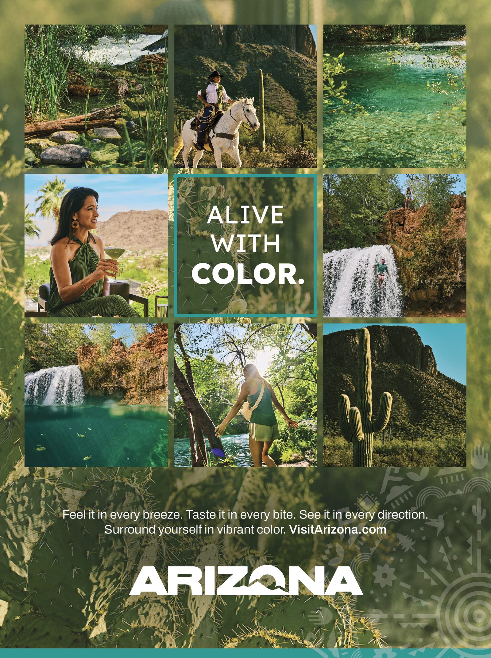 Vibrant Arizona full page print ad, Sage