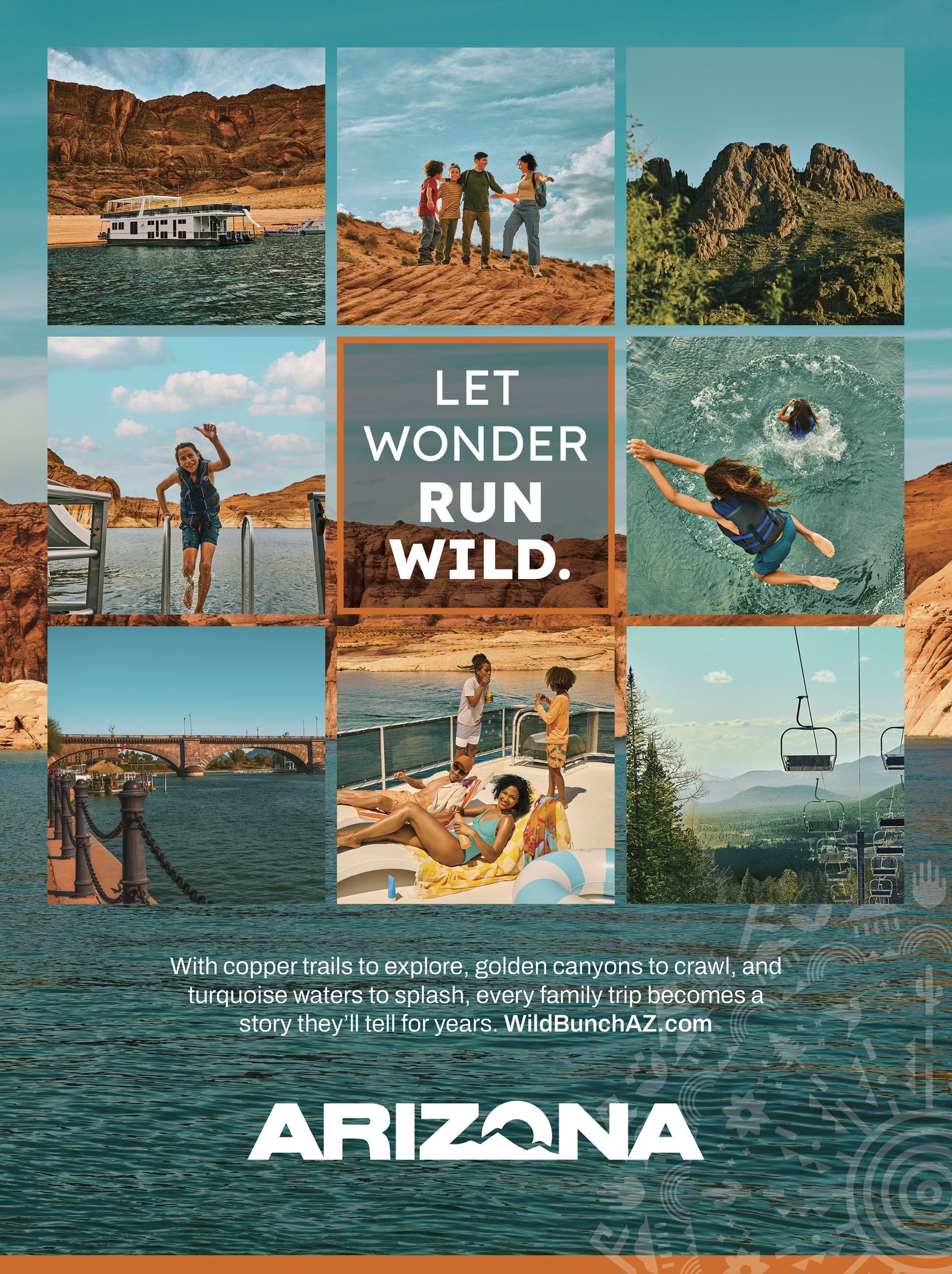 Vibrant Arizona full page print ad, Wild Bunch
