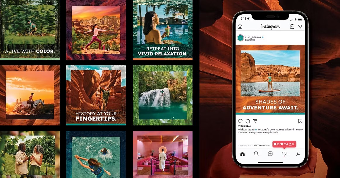 Vibrant Arizona Instagram grid