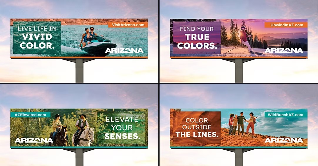Vibrant Arizona outdoor billboard