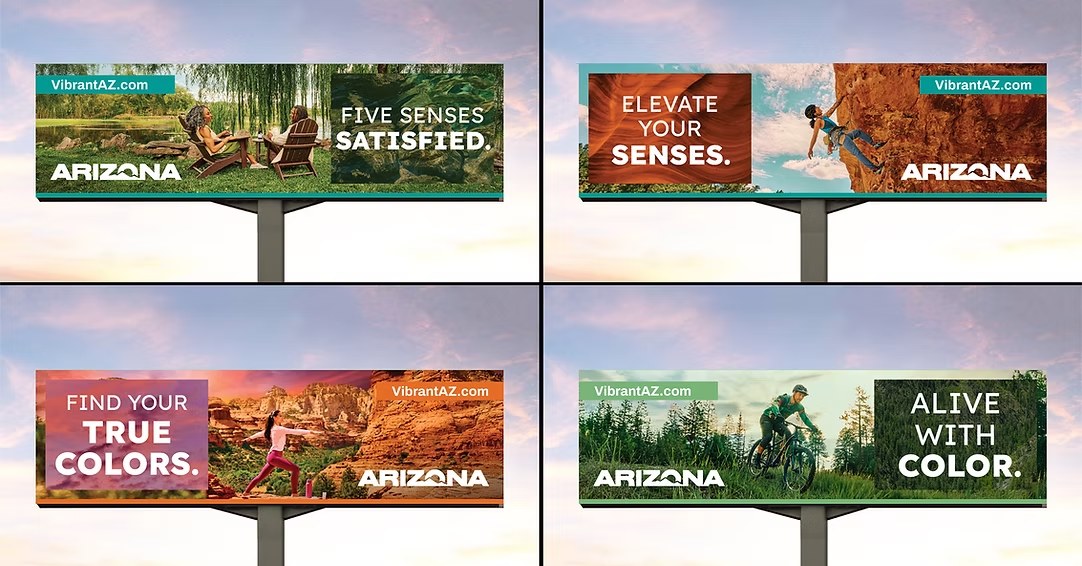 Vibrant Arizona outdoor billboard